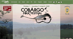 Desktop Screenshot of cobargofolkfestival.com