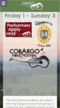 Mobile Screenshot of cobargofolkfestival.com