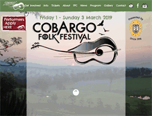 Tablet Screenshot of cobargofolkfestival.com